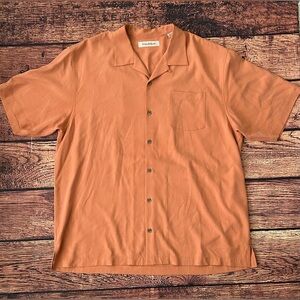 Men's Orange Short‎ Sleeve Shirt